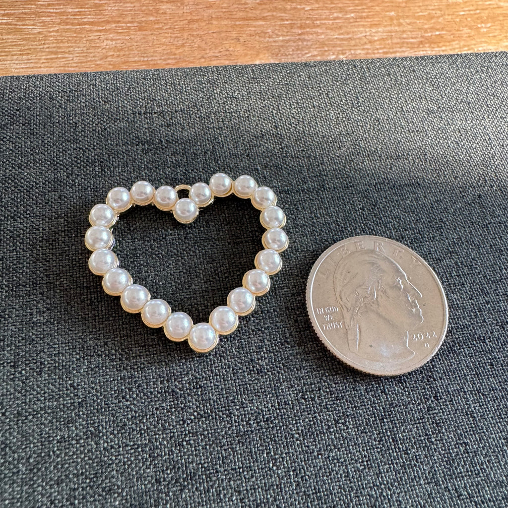 Holland Pearl Heart Charm