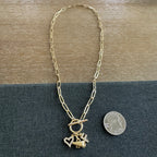 Cheer Charm Cluster Necklace