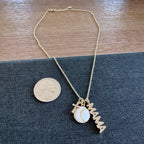 Baseball Mama Cross Necklace