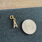 Stone Letter Charm with clasp