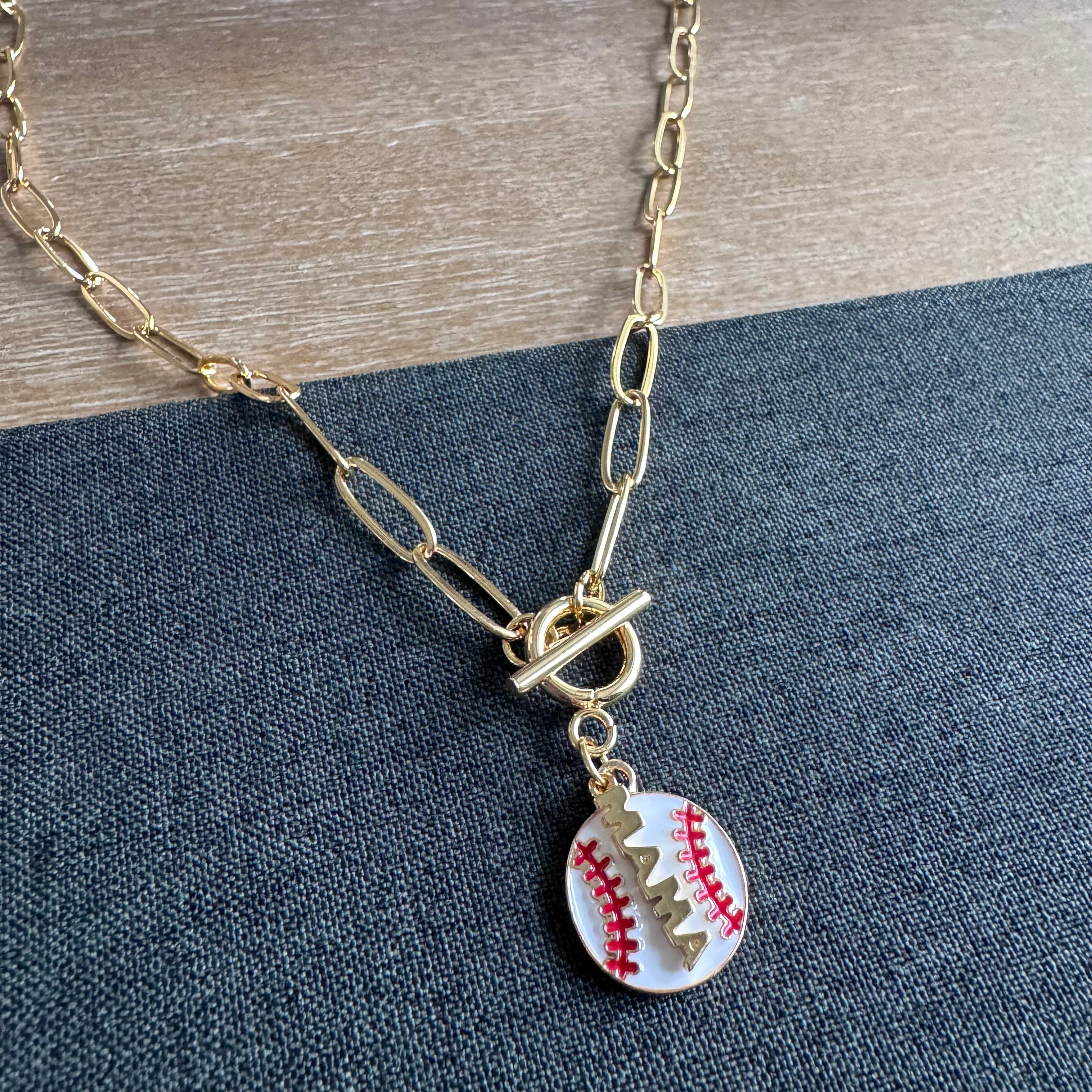 Baseball Mama Layered Necklace
