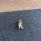 Rhinestone Letter Charm