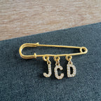 Initial Brooch Pin