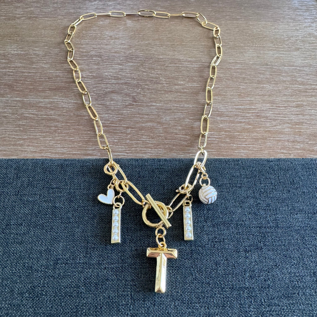 Volleyball Number Necklace