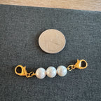Three Pearl Shoe Charm
