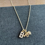 Cheer Initial Necklace