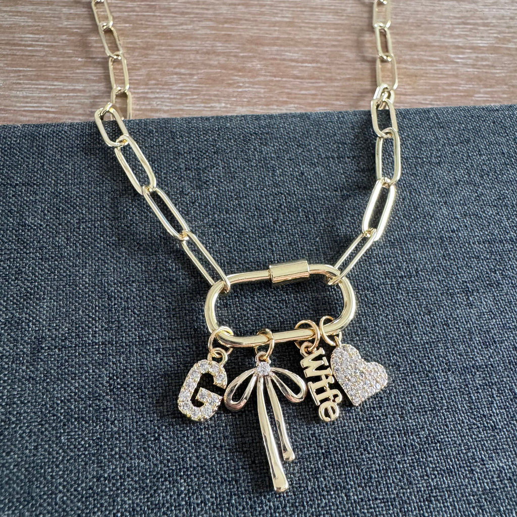 Griffin Carabiner Charm Necklace