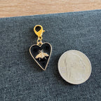 Bee Heart Shoe Charm