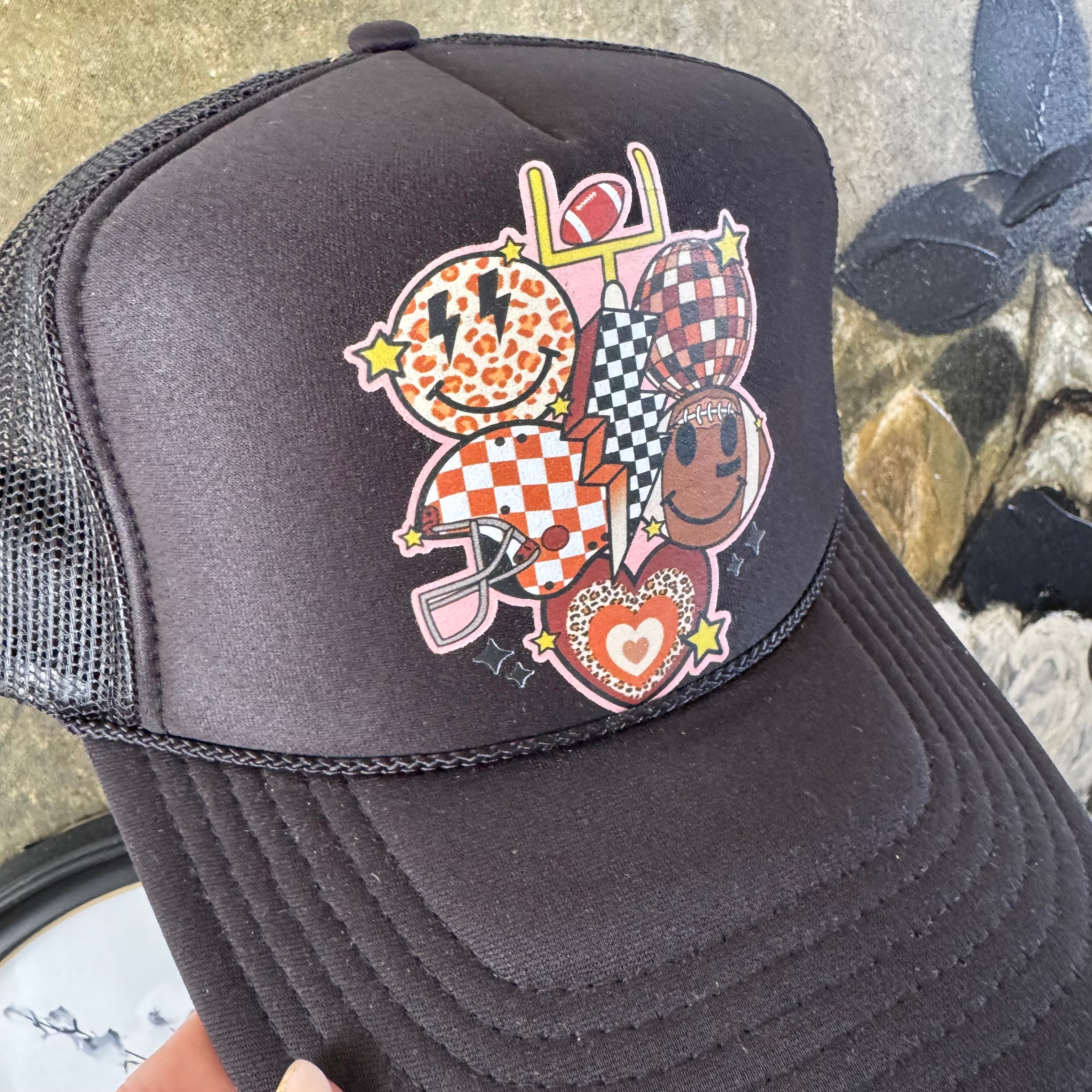 Football Big Collage Black Hat