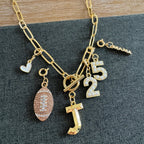 Football Mama Number Necklace