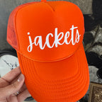 Jackets White Hat Orange