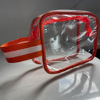Orange and White Loop Bag