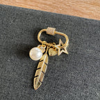 Hometown Rhinestone Carabiner Golden