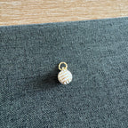 White Volleyball Charm