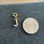 Rhinestone Letter Charm with clasp