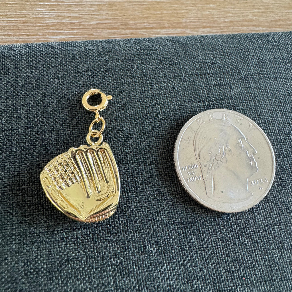 Baseball Glove Charm with clasp