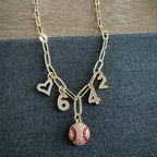 Palmer Baseball Number Necklace