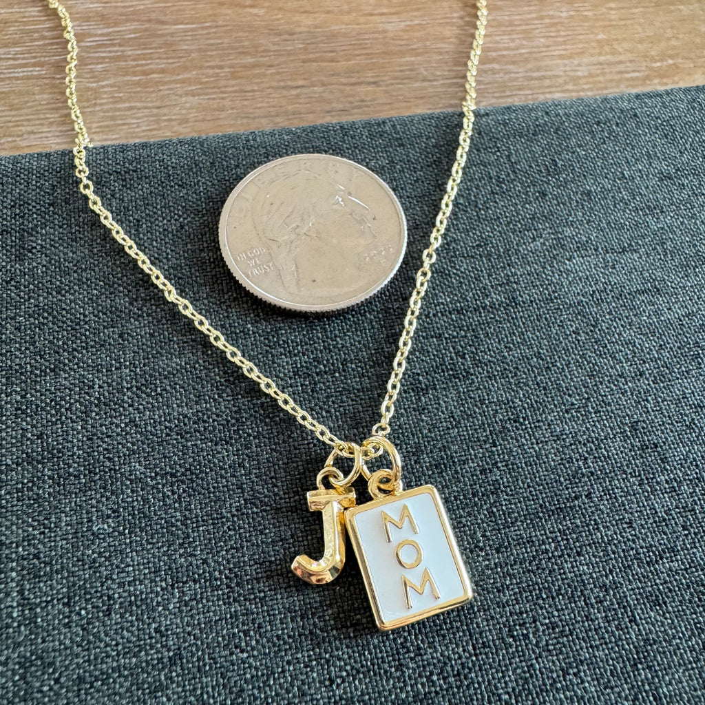 Casen Mom Letter Necklace