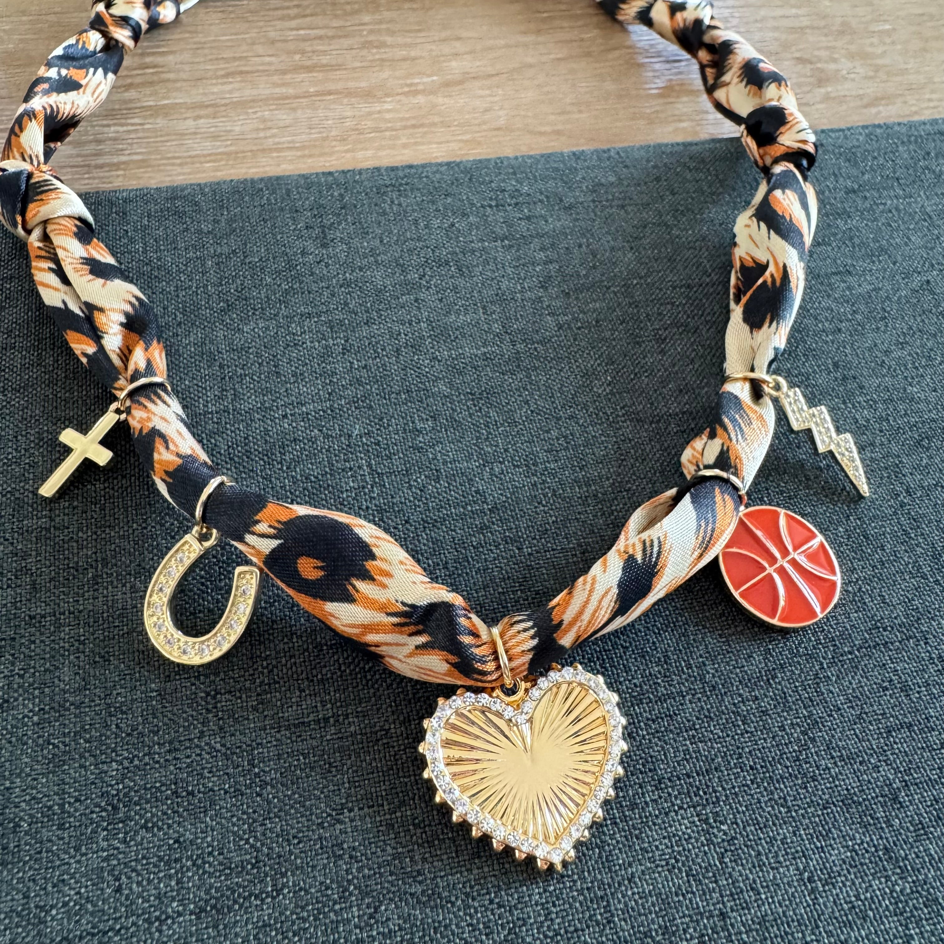 Basketball Bandana Necklace Leopard