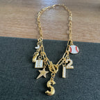 Dance Mom Baseball Mom Number Necklace