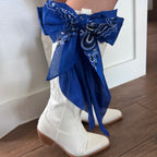Blue Bow with bandana