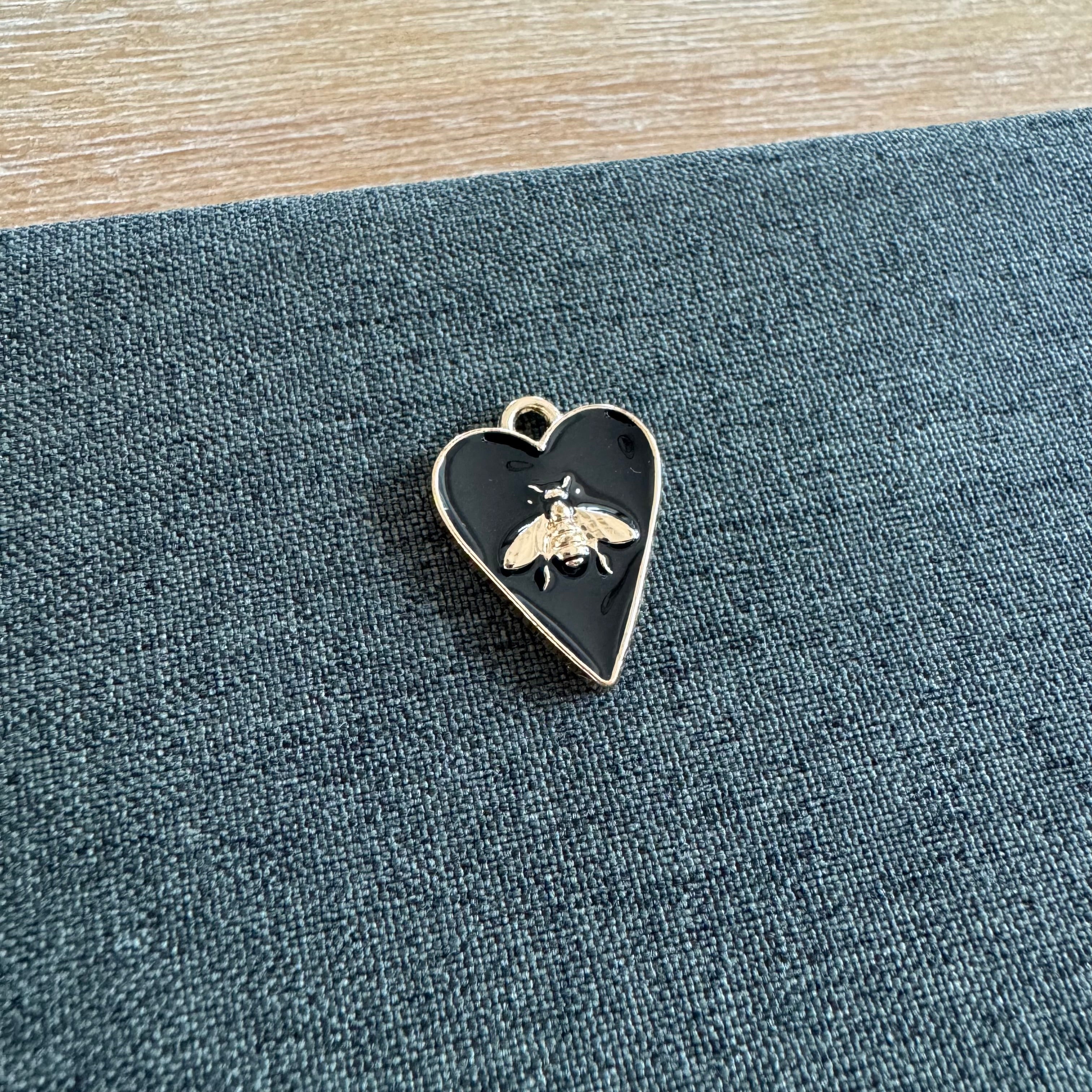 Bee Heart Charm