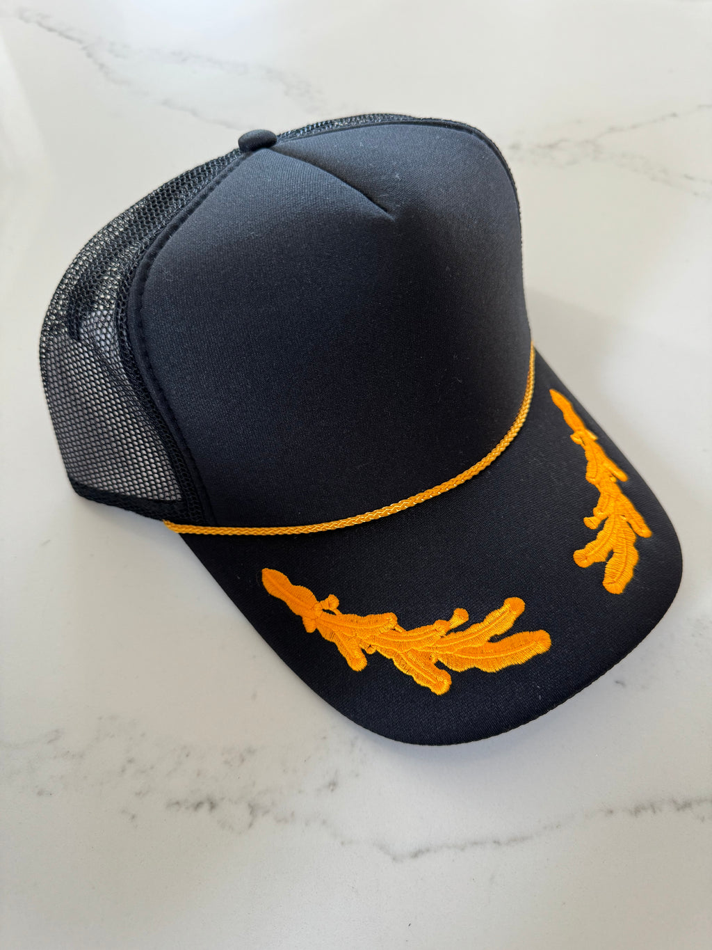 Black and Gold Hat