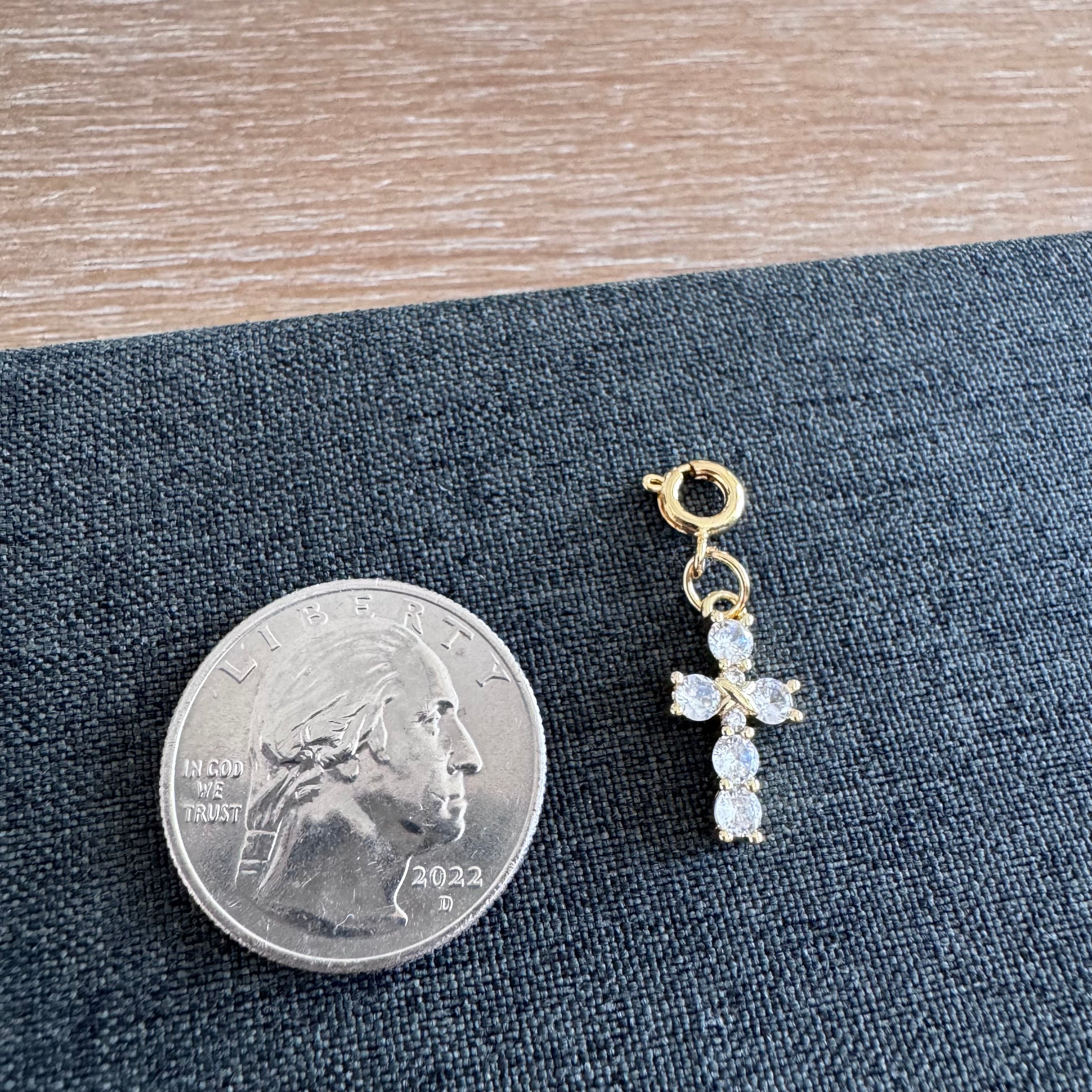 Calen Cross Charm with clasp