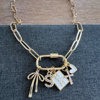 Stafford Carabiner Mom Charm Necklace