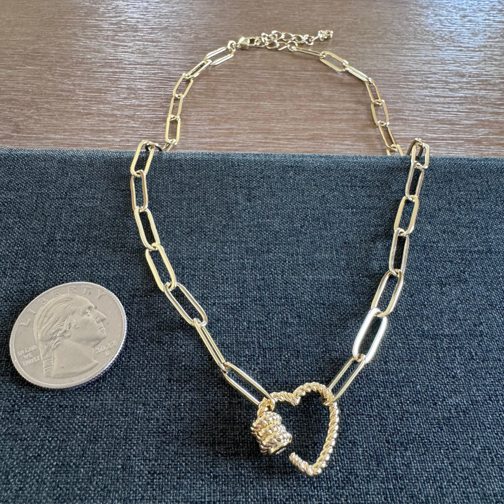 Parker Heart Carabiner Necklace