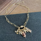 JSN Super Bowl Mama Football Carabiner Necklace