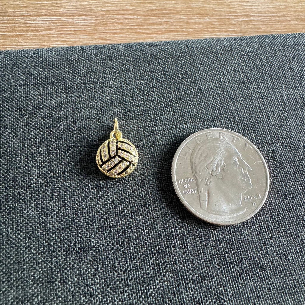 Volleyball Stone Charm