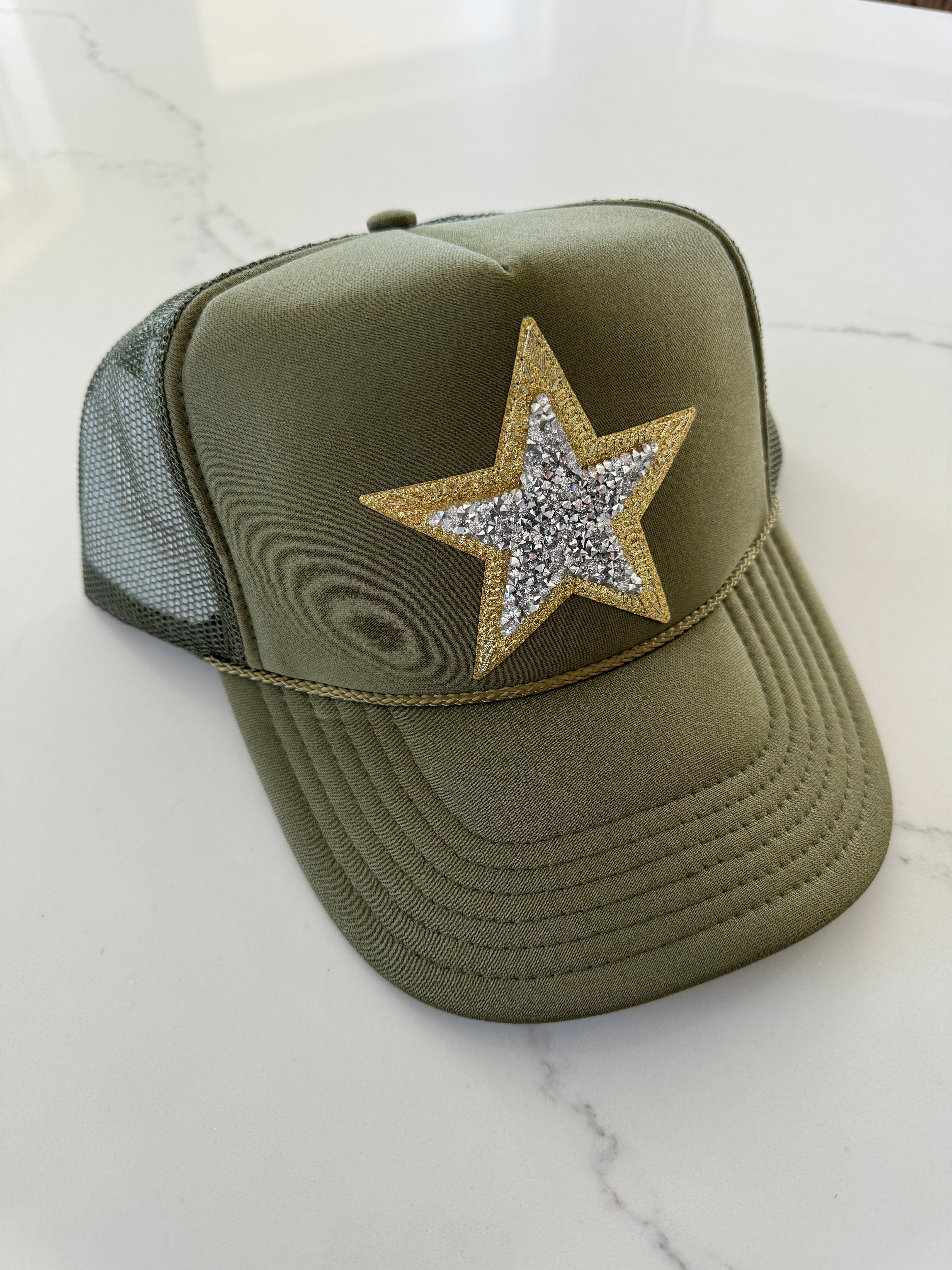 Dual Star Green Hat
