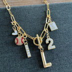 Baseball Mom Charm Necklace