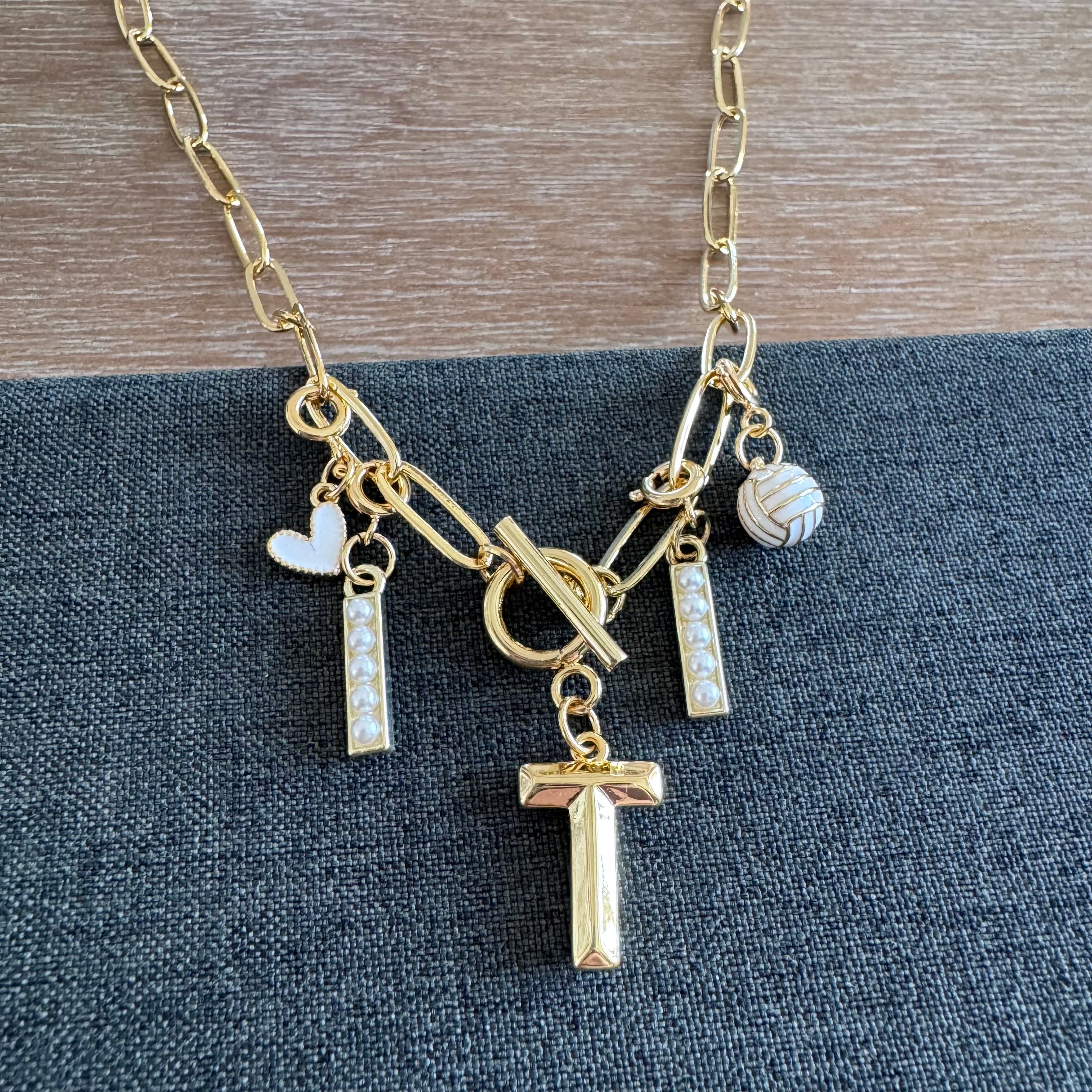 Volleyball Number Necklace