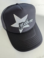 Yeah No Silver Star Black Hat