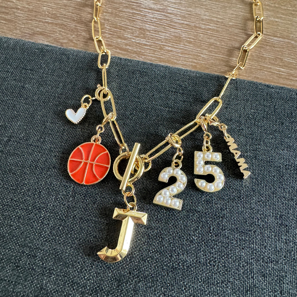 Basketball Mama Number Necklace