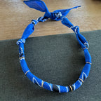 Premade Bandana Necklace Blue
