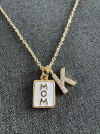 Mom Initial Necklace