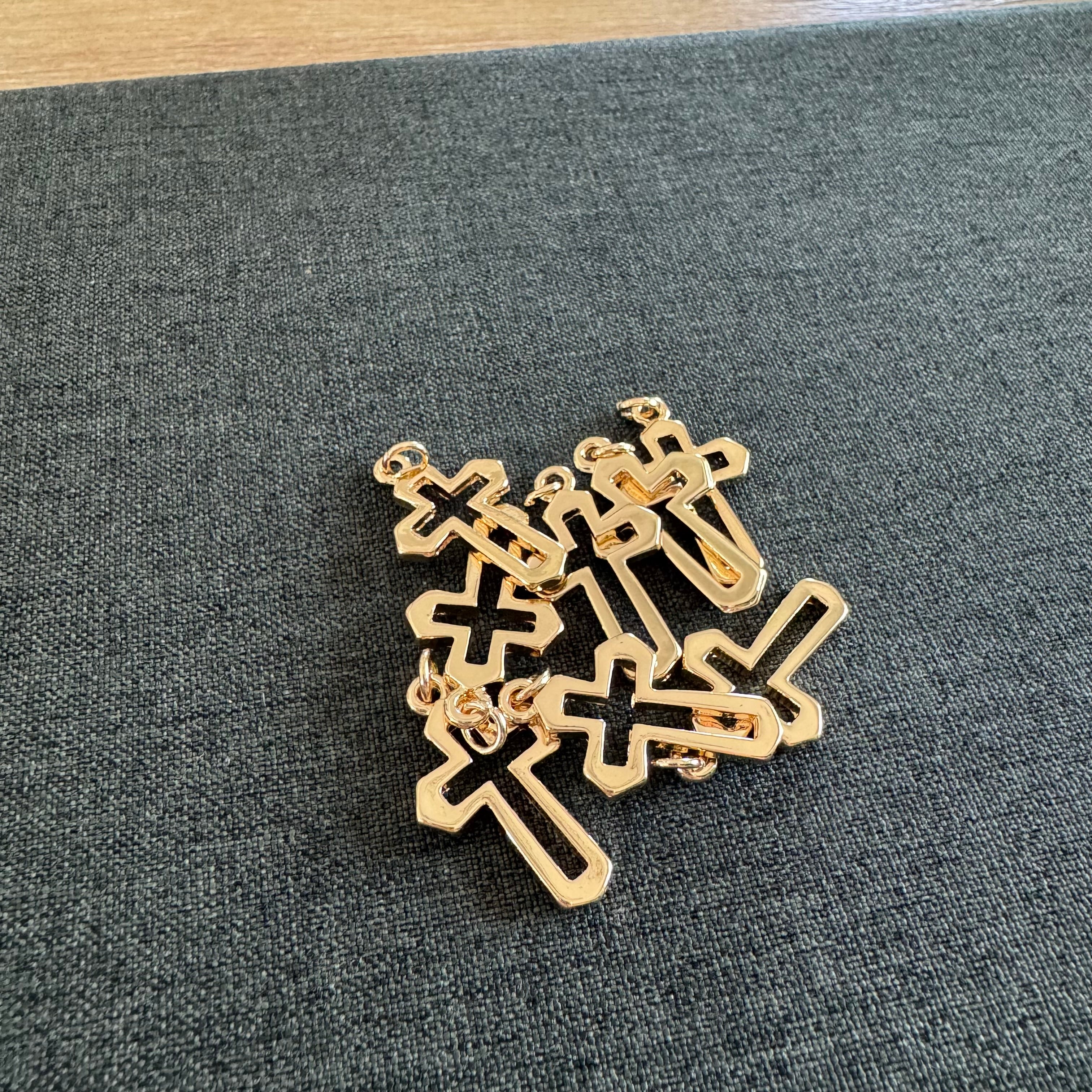 Open Cross Charm