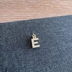 Rhinestone Letter Charm