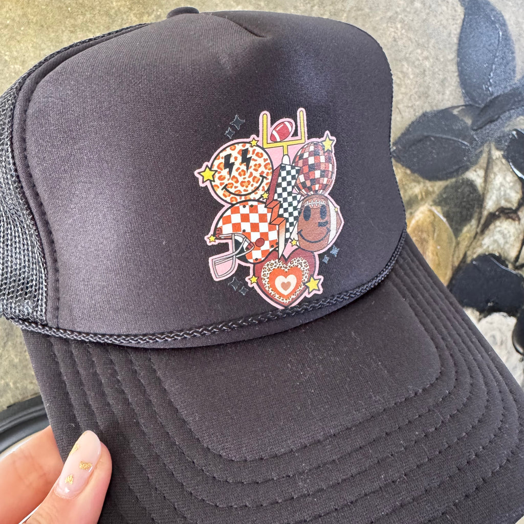 Football Collage Black Hat