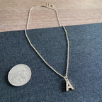 Casen Rhinestone Initial Necklace