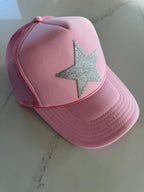 Silver Star Pink Hat