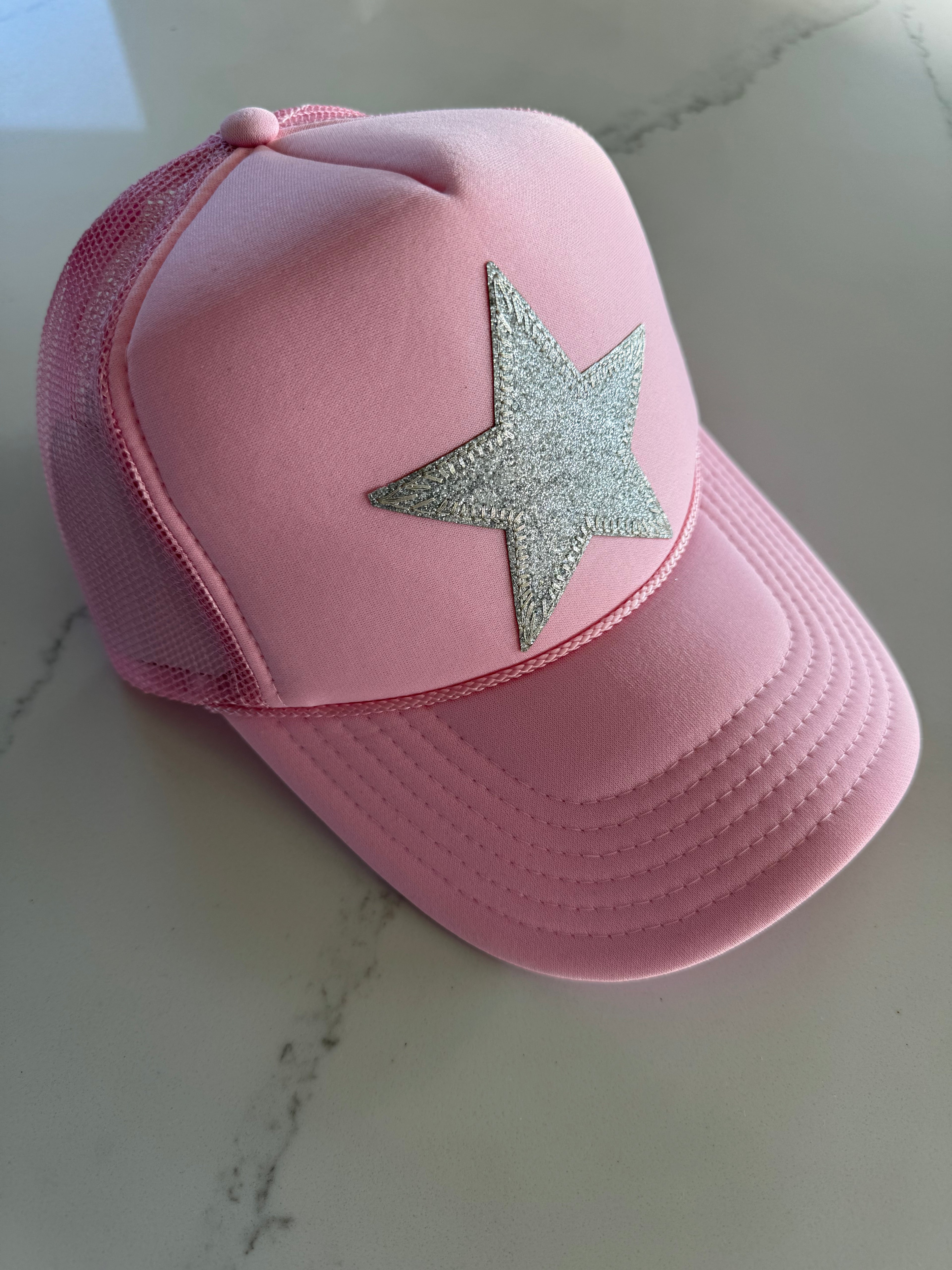 Silver Star Pink Hat
