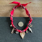 Football Bandana Necklace Red