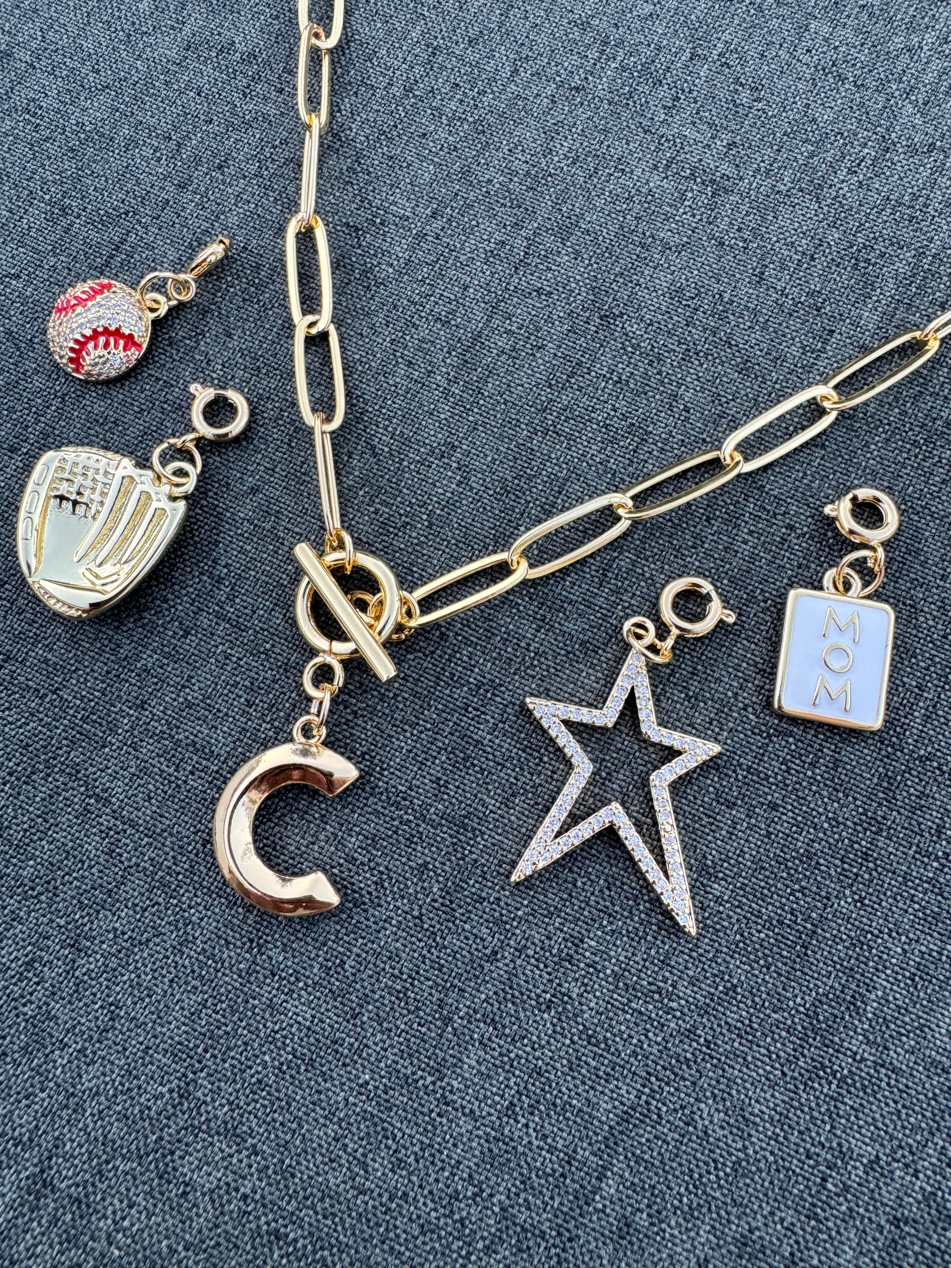Baseball Necklace with clasps