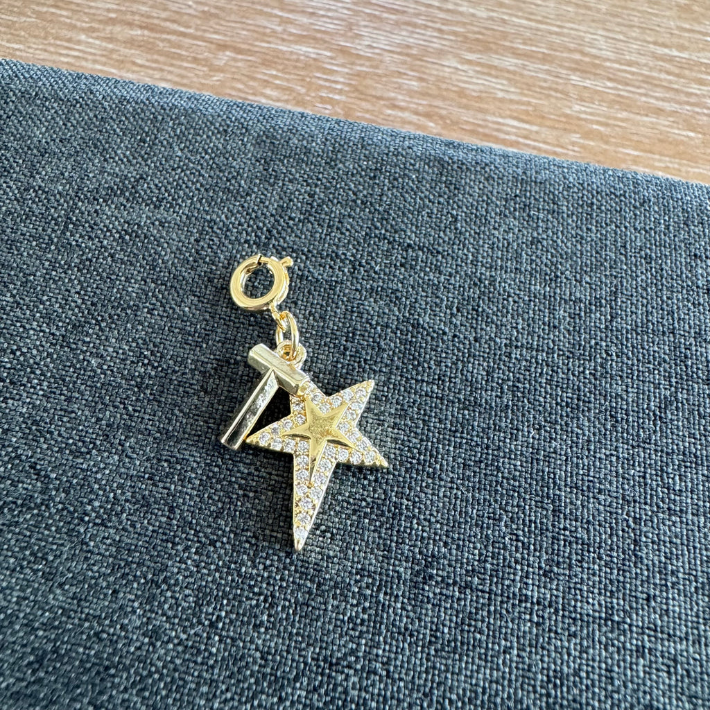 Sophia Star Charm with Initial on clasp