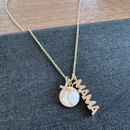Baseball Mama Cross Necklace