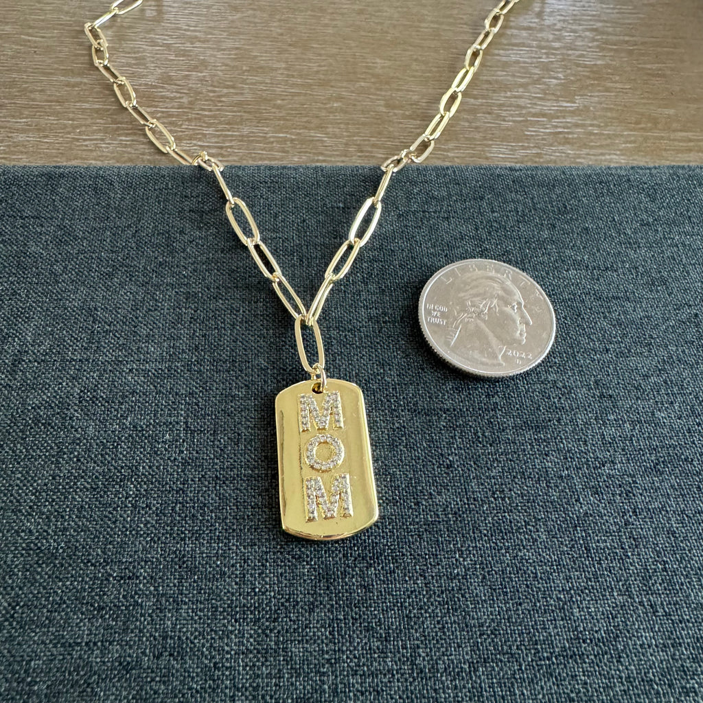 Palmer Mom Tag Necklace